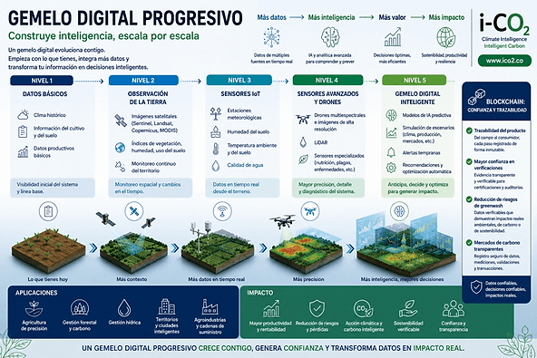 ¿Qué es un Gemelo Digital y por qué transformará la agricultura, la sostenibilidad y la gestión del carbono?
